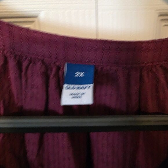 Old Navy Raspberry Peasant Blouse, size 2X - Picture 3 of 6